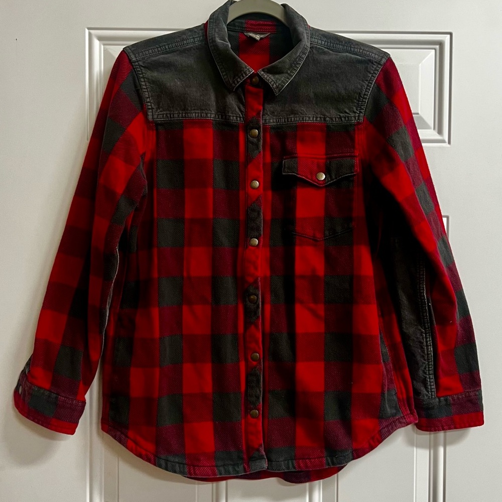 Eddie Bauer Fireside - Buffalo Plaid & Corduroy - Women’s Medium